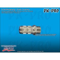 H&S-Schnellkupplung NW 2,7mm, mit G1/8"...
