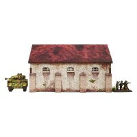 WW2 Normandy Cowshed PREPAINTED [15mm/1:100]