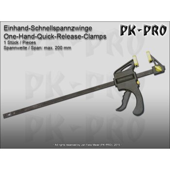 Einhand Schnellspannzwinge 200mm